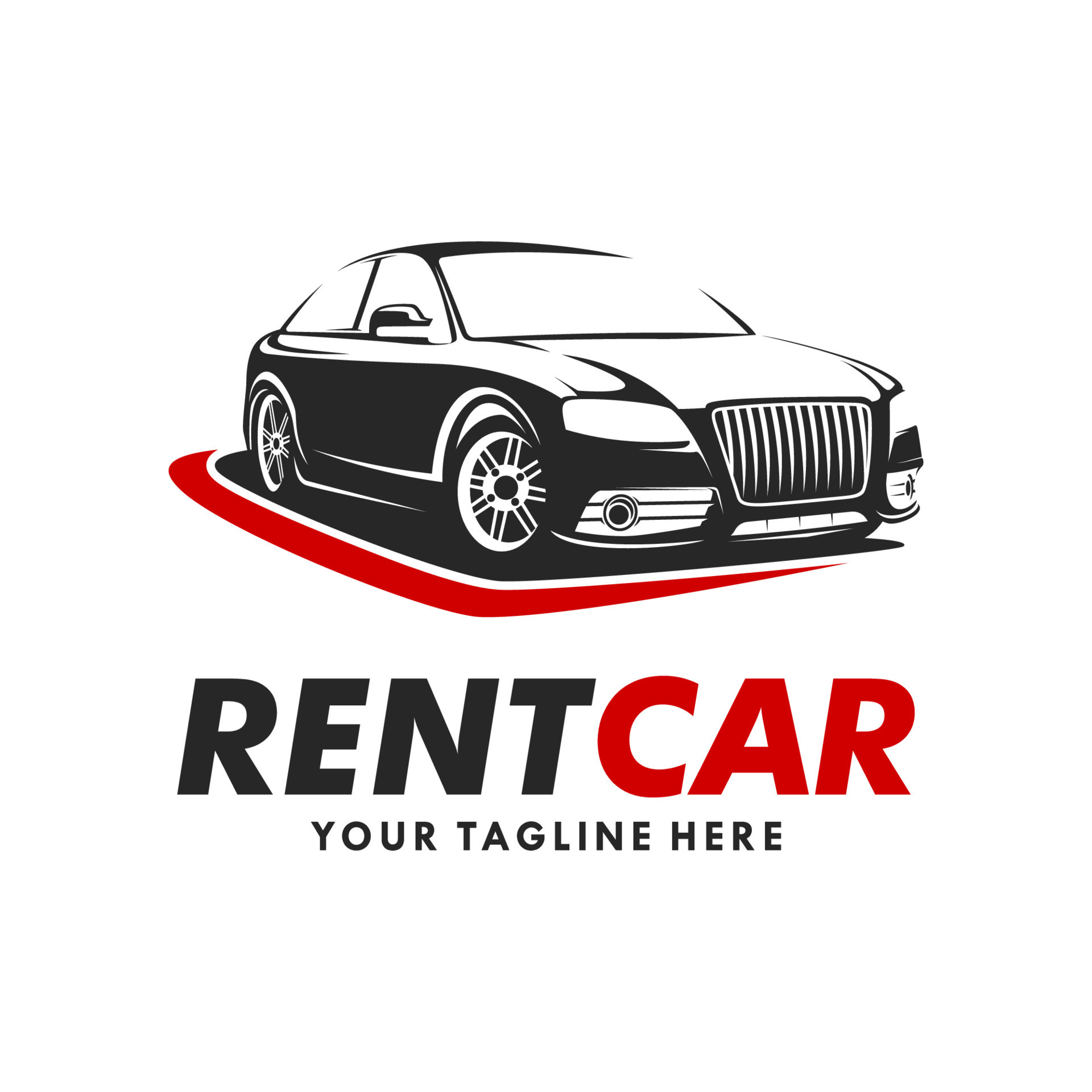 Rental Car Logo Template Design Vector